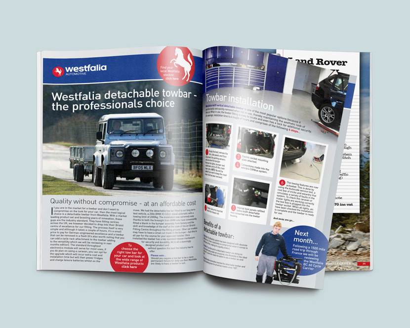 Advert design for Westphalia Automotive
