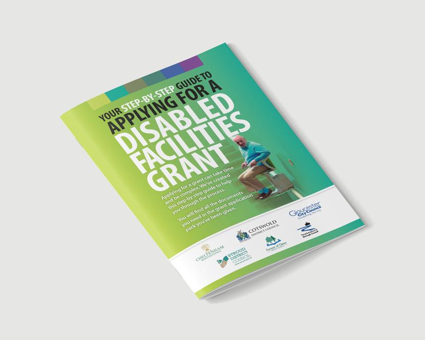 The cover of a guide to applying for a disabled facilities grant