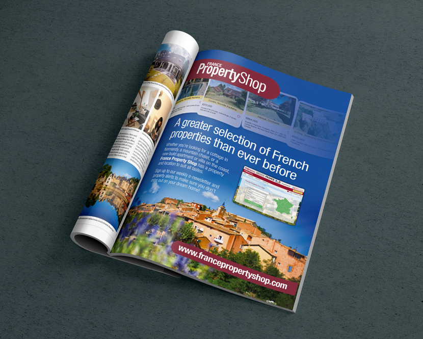 France PropertyShop advert design