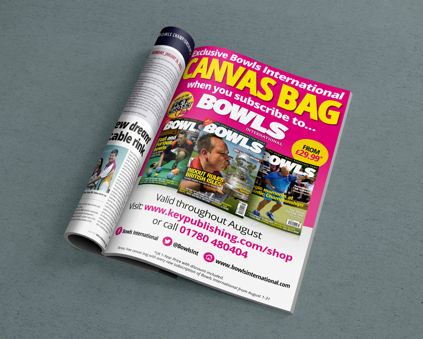 Key Publishing advert design