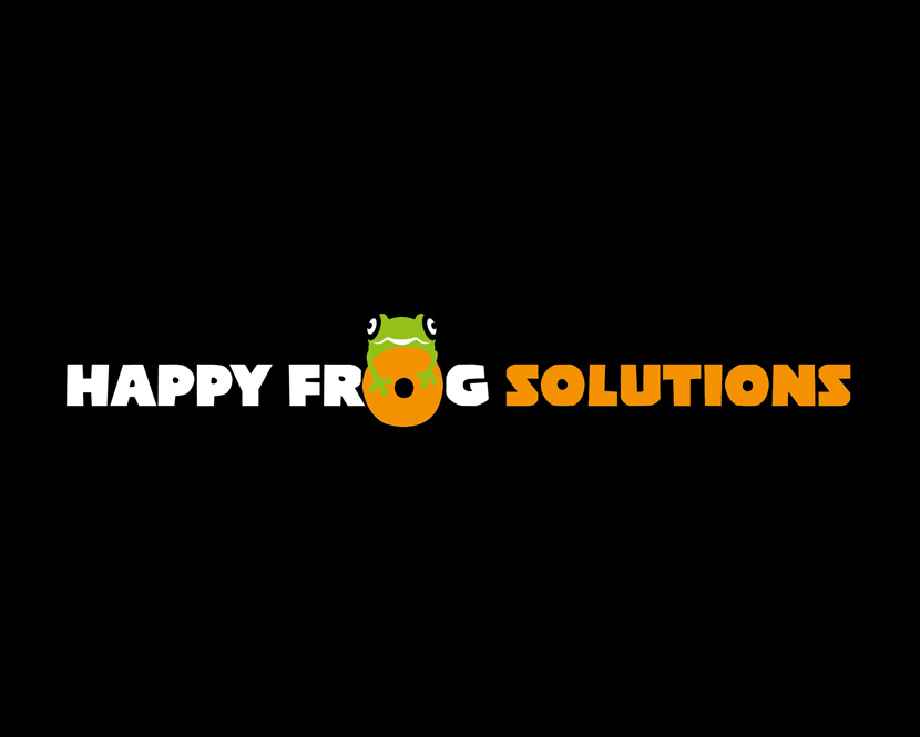 A logo design for Happy Frog Solutions
