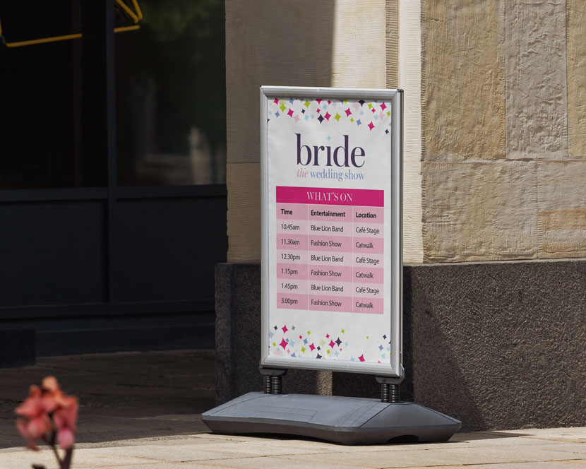 Get your event noticed with outdoor display boards