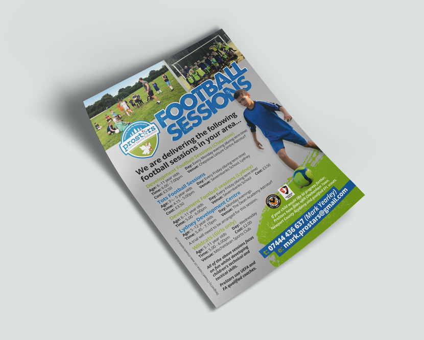 Flyer design for ProStars football