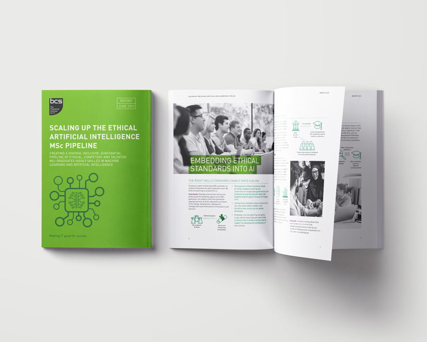 A brochure for the Chartered Institute for IT